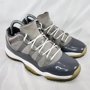 Nike Air Jordan 11 XI Retro Low Cool‎ Wolf Gray Shoes 528896-003 Youth Size 6Y