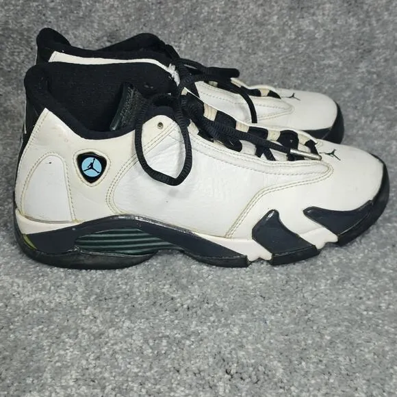Nike Air Jordan 14 Retro BG Shoes Boys 5.5Y Oxidized Green 2016 ‎ Sportscore Y2K