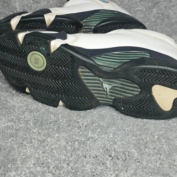 Nike Air Jordan 14 Retro BG Shoes Boys 5.5Y Oxidized Green 2016 ‎ Sportscore Y2K