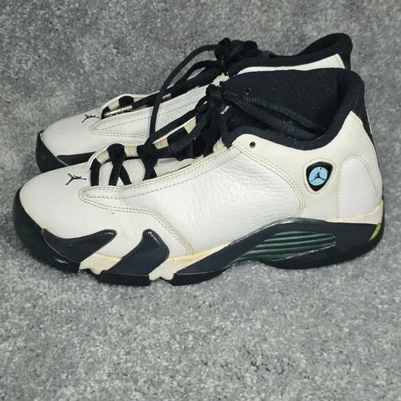 Nike Air Jordan 14 Retro BG Shoes Boys 5.5Y Oxidized Green 2016 ‎ Sportscore Y2K