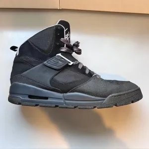 NIKE AIR JORDAN Flight 45 TRK Black &amp; Grey HighTop Sneakers 467927-003