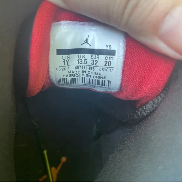 Nike Air Jordan Pro Strong White Upper with Black and Red Trim Like New …
