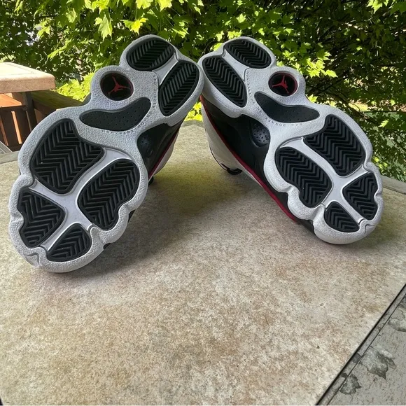 Nike Air Jordan Pro Strong White Upper with Black and Red Trim Like New …