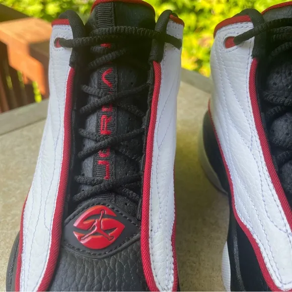 Nike Air Jordan Pro Strong White Upper with Black and Red Trim Like New …