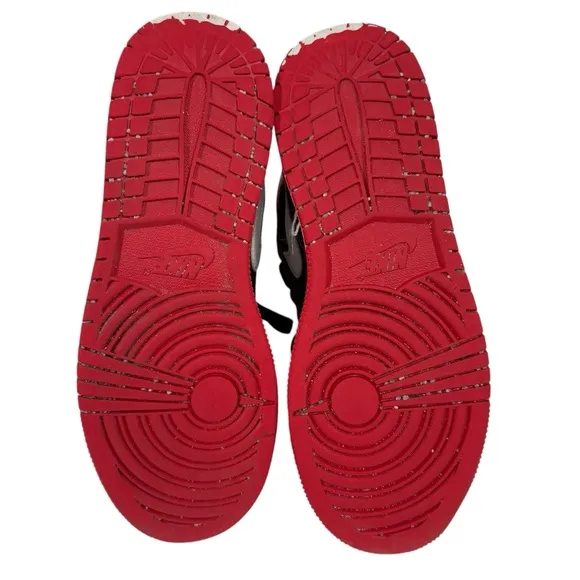 Nike Air Jordan Retro 1 Youth Kids 5Y High Mid Top Lace Up Sneakers Shoes Red