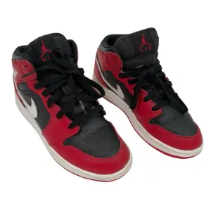 Nike Air Jordan Retro 1 Youth Kids 5Y High Mid Top Lace Up Sneakers Shoes Red