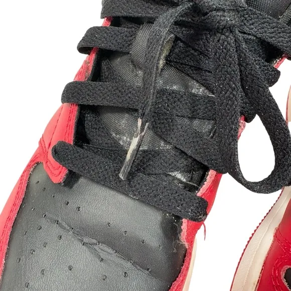 Nike Air Jordan Retro 1 Youth Kids 5Y High Mid Top Lace Up Sneakers Shoes Red