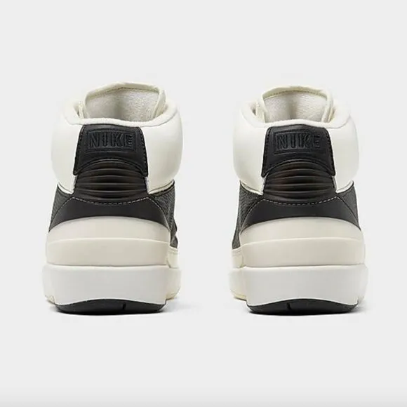 NIKE AIR JORDAN RETRO 2 High top Women Sneaker Shoes White Milk Black Various sz