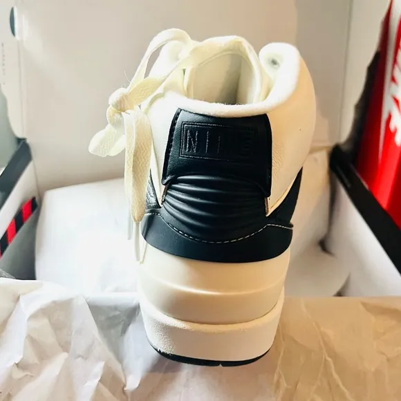 NIKE AIR JORDAN RETRO 2 High top Women Sneaker Shoes White Milk Black Various sz