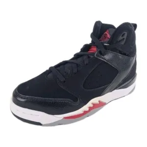 Nike Air Jordan Sixty Plus Black Leather LITTLE Kids Shoes SZ 2.5
