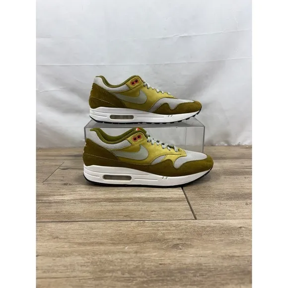 Nike Air Max 1 Premium Retro Green Curry 908366-300 Olive Sz9.5
