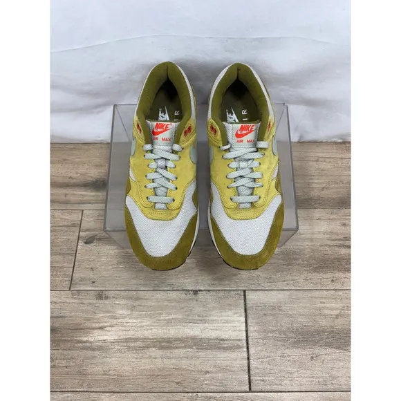 Nike Air Max 1 Premium Retro Green Curry 908366-300 Olive Sz9.5