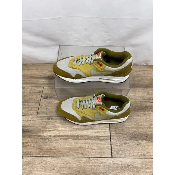 Nike Air Max 1 Premium Retro Green Curry 908366-300 Olive Sz9.5