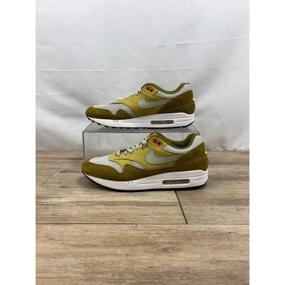 Nike Air Max 1 Premium Retro Green Curry 908366-300 Olive Sz9.5