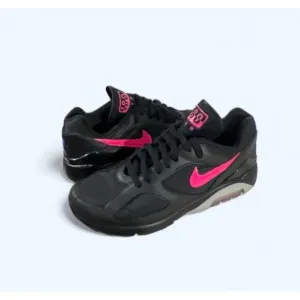 Nike Air Max 180 Black Pink Blast AQ9974 001 Mens Size 8.5 Blink Wolf Grey