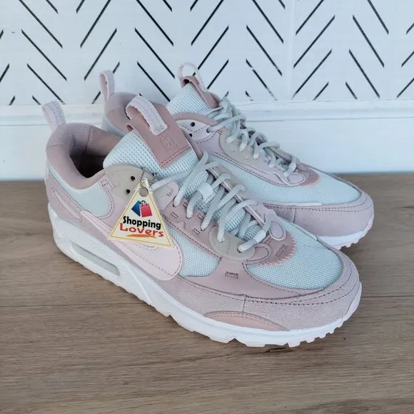 ⭐Nike Air Max 90 Futura Men Shoes Sz 6 Barley Rose Pink Sneakers DM9922-104