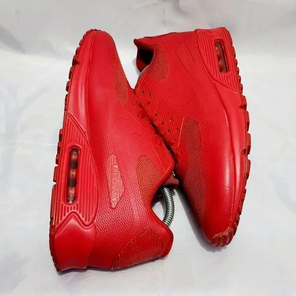 Nike‎ Air Max 90 Hyperfuse Red Independence Day Shoes 454446-600 Mens Size 9.5