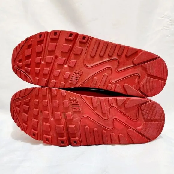 Nike‎ Air Max 90 Hyperfuse Red Independence Day Shoes 454446-600 Mens Size 9.5