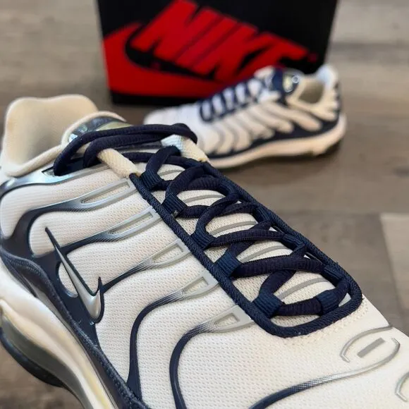 Nike Air Max 97 Plus ‘Silver Shark’ White/Navy/Metallic AH8144-100 Men's Size 11