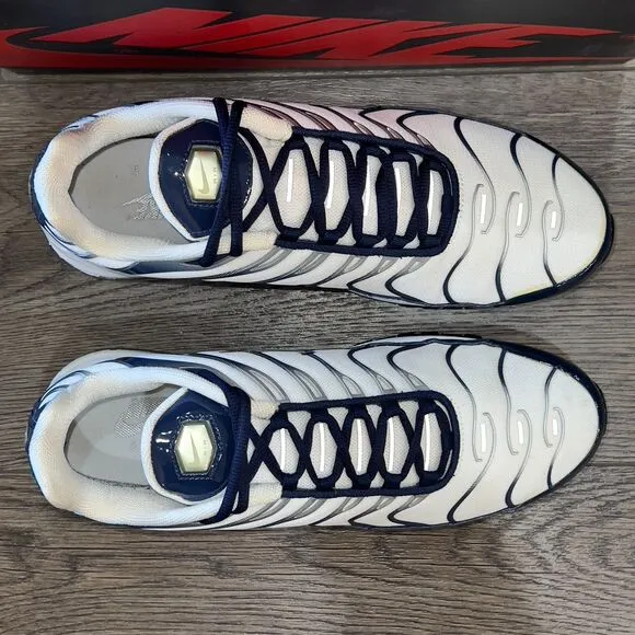 Nike Air Max 97 Plus ‘Silver Shark’ White/Navy/Metallic AH8144-100 Men's Size 11