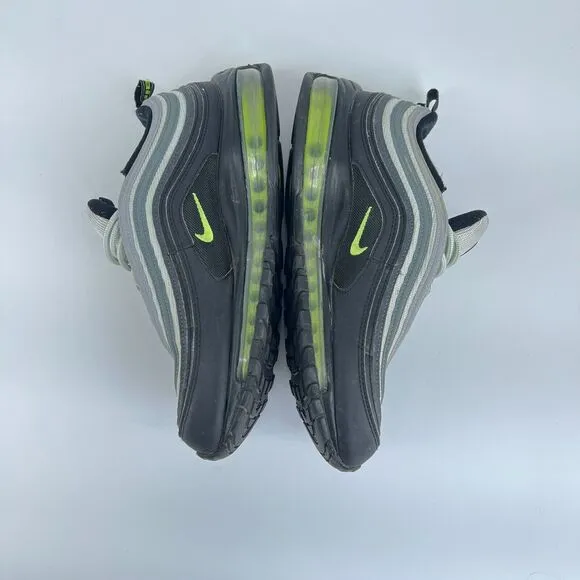 Nike Air Max 97 SE Black Neon Green Silver Neon Volt Retro Sz 9 Men's DX4235-001