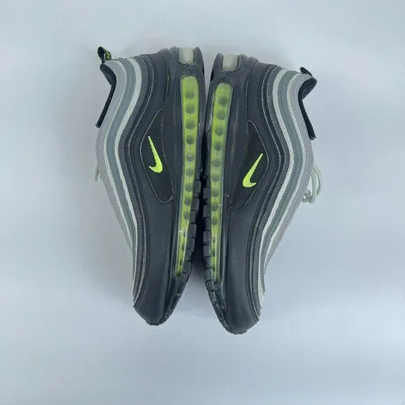 Nike Air Max 97 SE Black Neon Green Silver Neon Volt Retro Sz 9 Men's DX4235-001