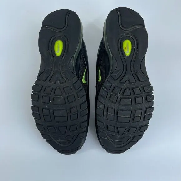 Nike Air Max 97 SE Black Neon Green Silver Neon Volt Retro Sz 9 Men's DX4235-001