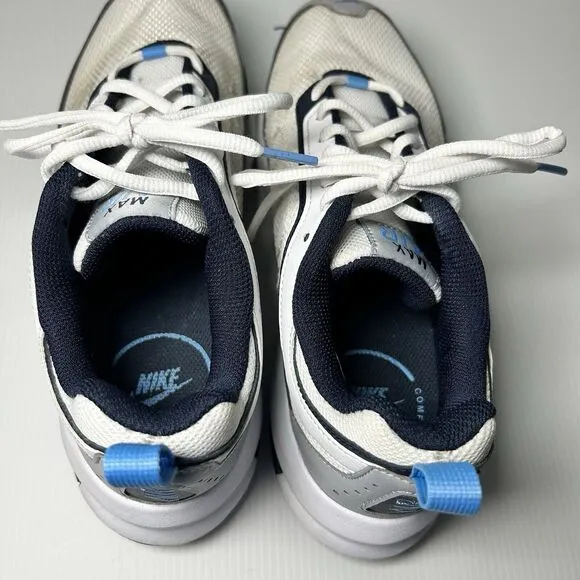 Nike Air Max AP White Sneakers Shoes CU4826-104 White Gray &amp; Blue Size 8