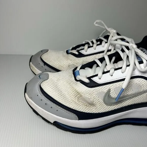 Nike Air Max AP White Sneakers Shoes CU4826-104 White Gray &amp; Blue Size 8