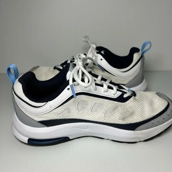 Nike Air Max AP White Sneakers Shoes CU4826-104 White Gray &amp; Blue Size 8