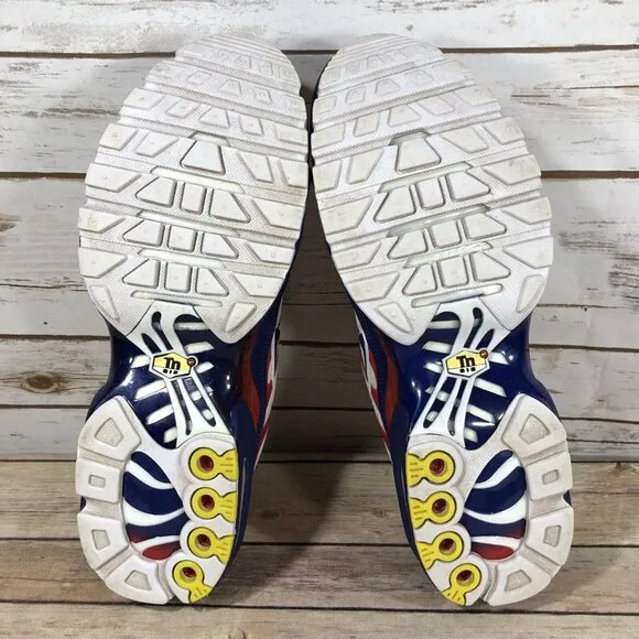 Nike Air Max Plus &quot;USA&quot; Running Shoes Mens Size 9 CZ9167-100 Athletic Walking