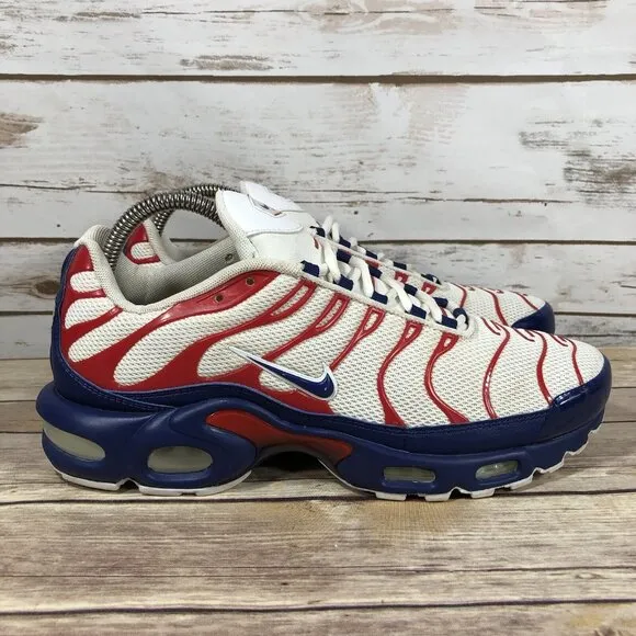 Nike Air Max Plus &quot;USA&quot; Running Shoes Mens Size 9 CZ9167-100 Athletic Walking