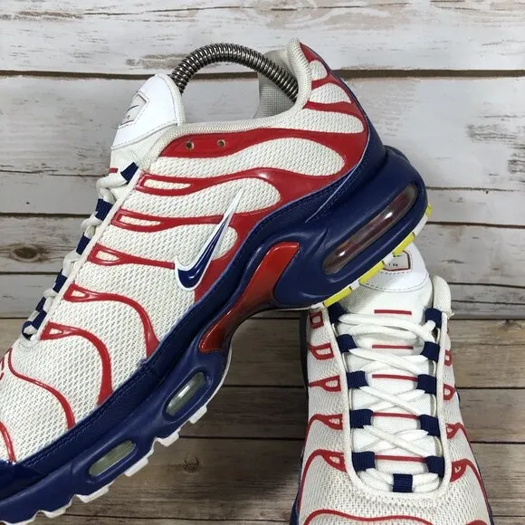Nike Air Max Plus &quot;USA&quot; Running Shoes Mens Size 9 CZ9167-100 Athletic Walking