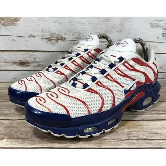 Nike Air Max Plus &quot;USA&quot; Running Shoes Mens Size 9 CZ9167-100 Athletic Walking