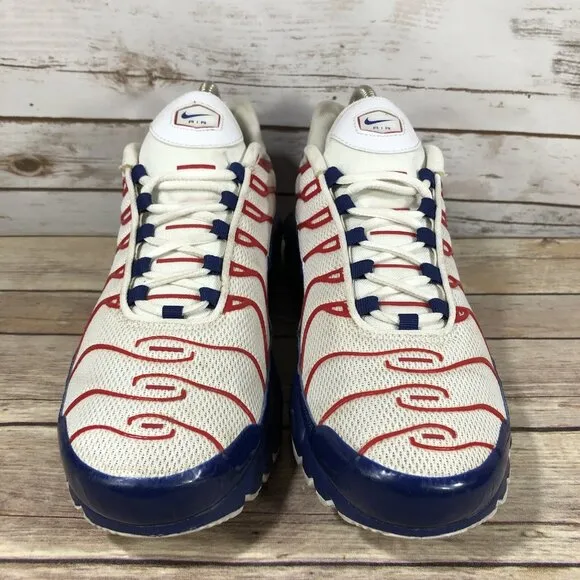 Nike Air Max Plus &quot;USA&quot; Running Shoes Mens Size 9 CZ9167-100 Athletic Walking