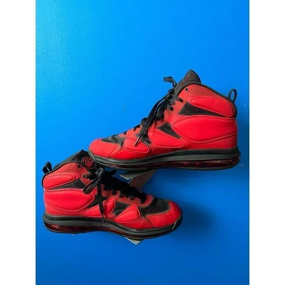 Nike Air Max SQ Uptempo Zm Mens siz 10  Red Black Mid Top Basketball Shoes 63092
