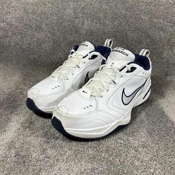 Nike Air Monarch Athletic Trainers White Running Shoes 416355-102 Mens Sz 12 4E