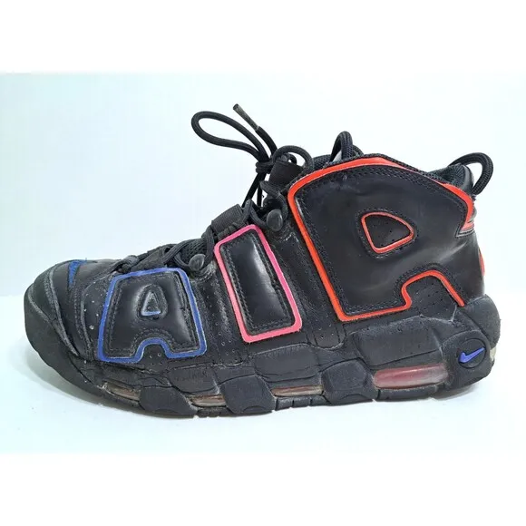 Nike Air More Uptempo '96 FD0729-001 Basketball Shoes Men's Size 10.5 Red Blue