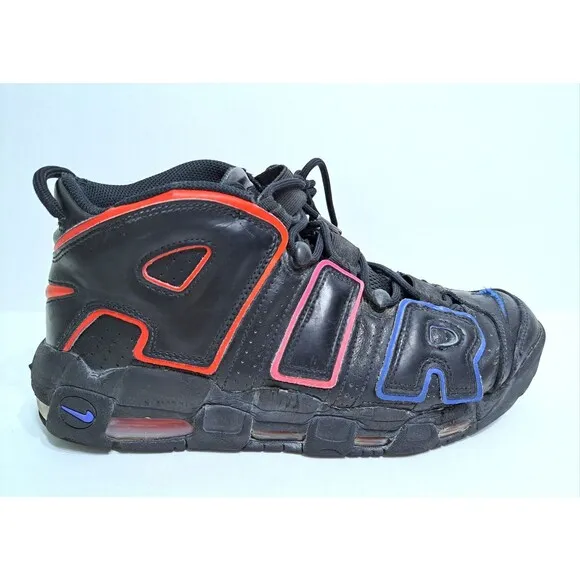 Nike Air More Uptempo '96 FD0729-001 Basketball Shoes Men's Size 10.5 Red Blue
