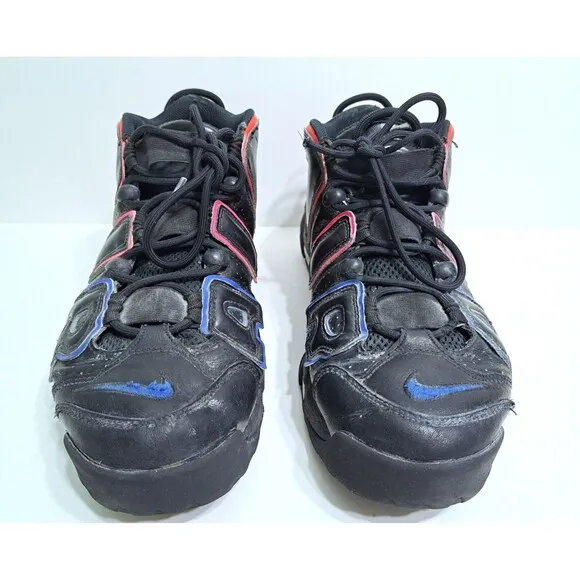 Nike Air More Uptempo '96 FD0729-001 Basketball Shoes Men's Size 10.5 Red Blue