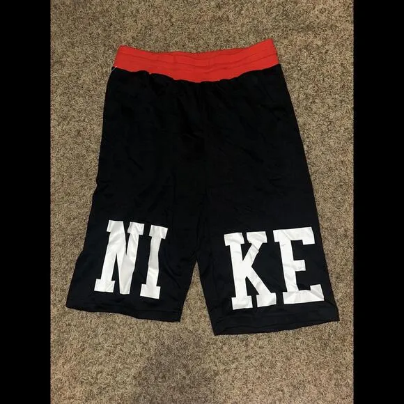 Nike AIR RETRO Reversible Basketball Shorts Bred Active 2014