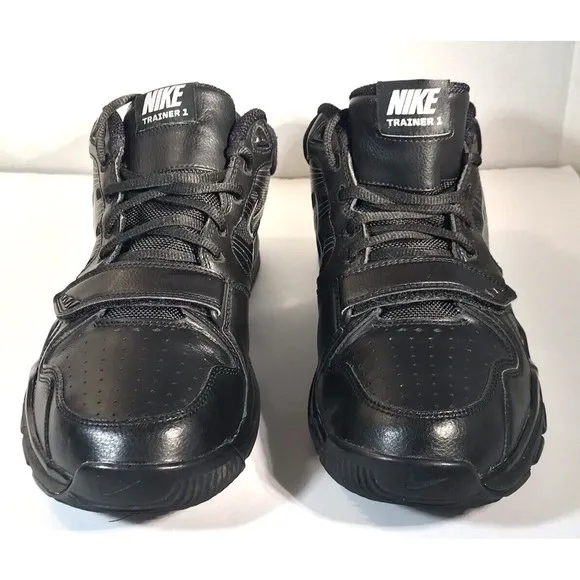 Nike Air Trainer 1.2 Mid Shoes Black Men's Size 11 407760-001 Bo Jackson McEnroe