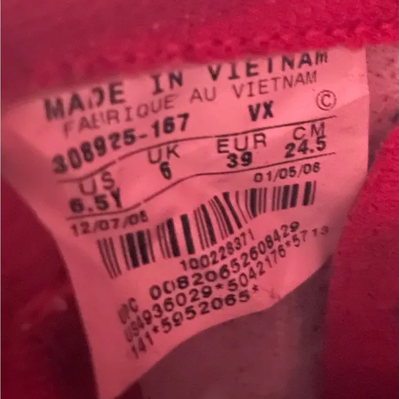 Nike Air White And  Red   Size 6.5 Youth