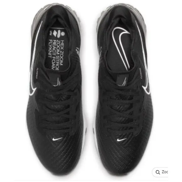 Nike Air Zoom Infinity Tour Golf Shoes Black Men’s Size 10.5 NWB (no box top)