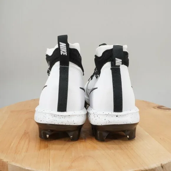 Nike Alpha Huarache NXT MCS Mens Size 13 Baseball Cleats High Top White Black
