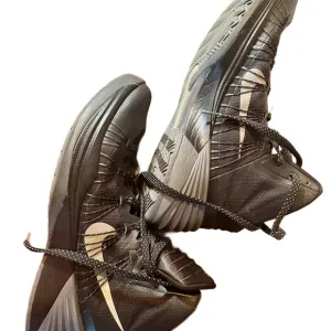 Nike Black and Gray High-Top Sneakers hyperdunk