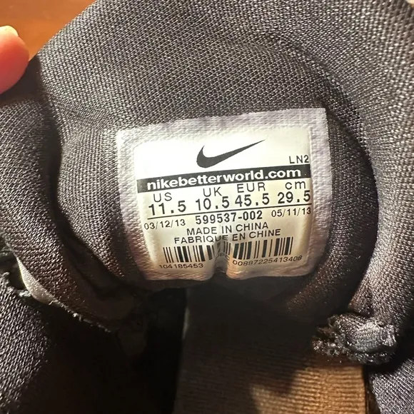Nike Black and Gray High-Top Sneakers hyperdunk