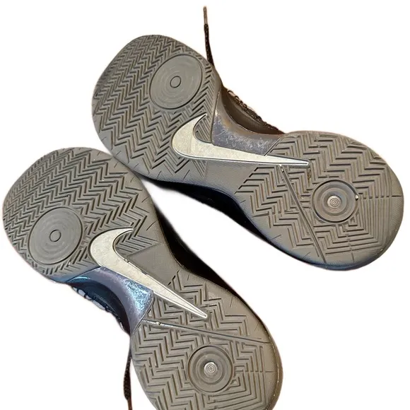 Nike Black and Gray High-Top Sneakers hyperdunk