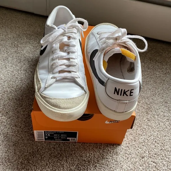 Nike Blazer Low '77 Vintage Low Mens Casual Shoes White DA6364-101 size 7.5