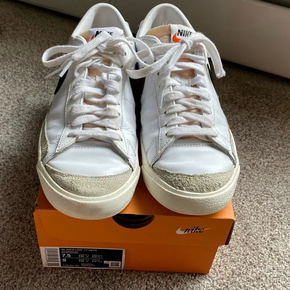 Nike Blazer Low '77 Vintage Low Mens Casual Shoes White DA6364-101 size 7.5